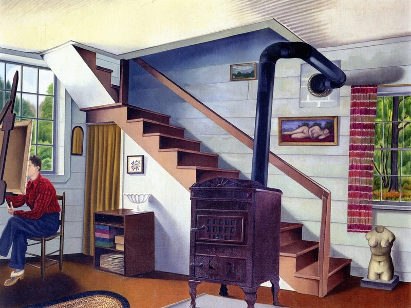 1891-George Copeland Ault - L'artista al lavoro
